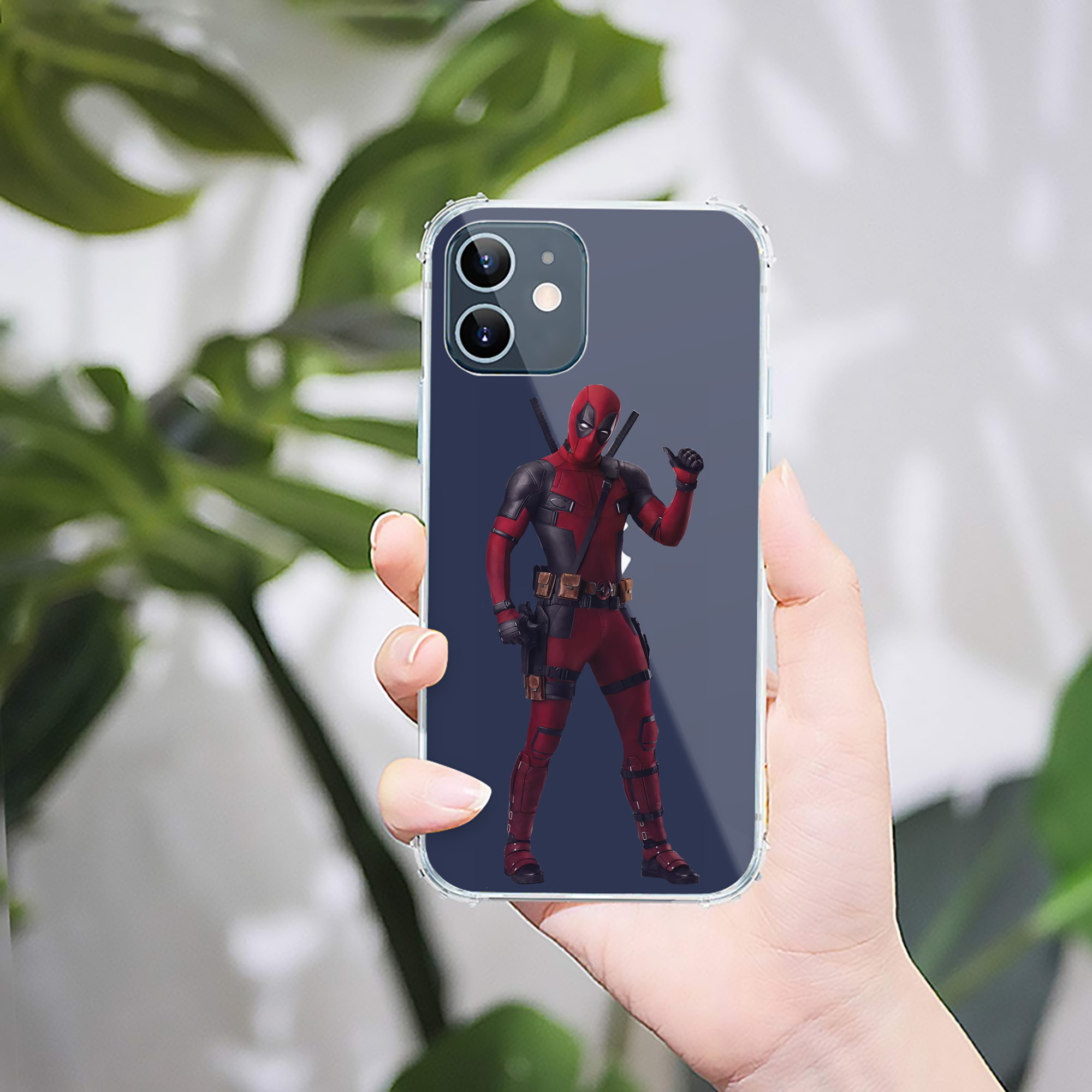 （画像用） Deadpool デッドプール 【iPhone 12シリーズ対応】透明スマホケース（クリアソフトケース）